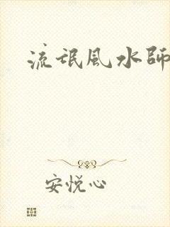 流氓风水师封面