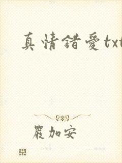真情错爱txt