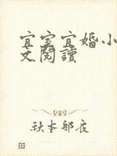 宜室宜婚小说全文阅读