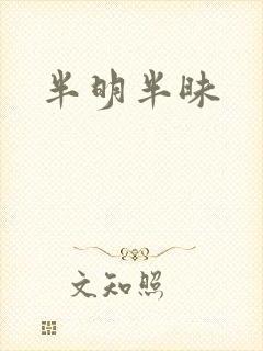 半明半昧封面