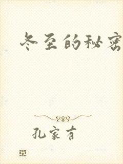 冬至的秘密封面