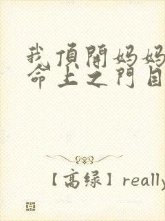 我顶开妈妈的生命上之门目录封面