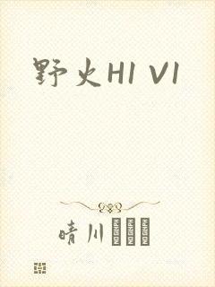 野火H1 V1封面