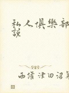 私人俱乐部 小说