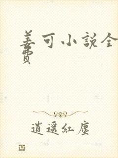 姜可小说全文免费封面