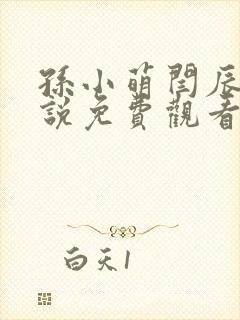 孙小萌闫辰的小说免费观看