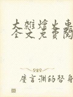 大杂烩火车小说全文免费阅读