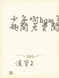 少年啊bgm笔趣阁免费阅读全文下载