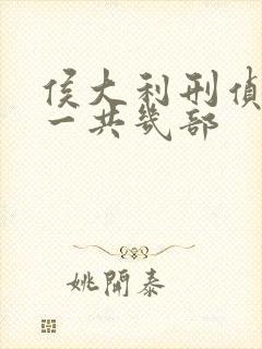 侯大利刑侦笔记一共几部