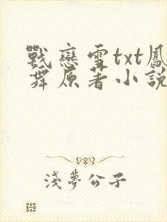 战恋雪txt凤舞原著小说