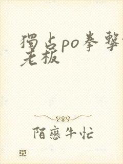 独占po拳击馆老板