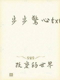 步步惊心txt封面