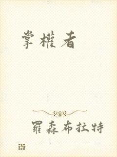 掌权者封面
