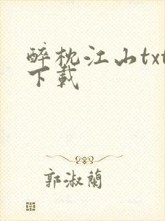 醉枕江山txt下载