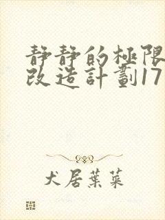 静静的极限自我改造计划17