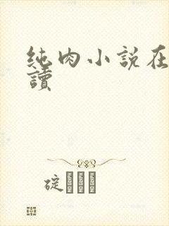 纯肉小说在线阅读