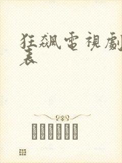 狂飙电视剧演员表