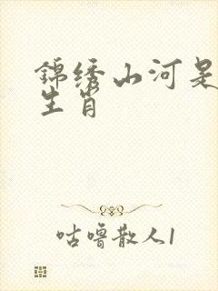 锦绣山河是什么生肖封面