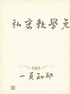 私密教学免费封面