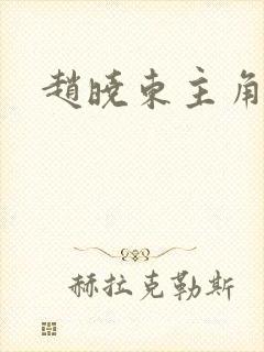 赵晓东主角小说