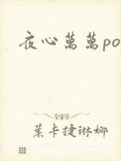 夜心万万po