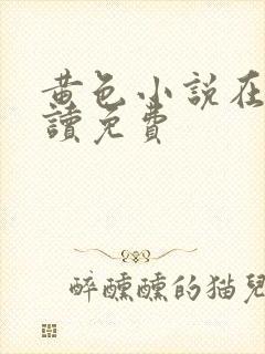 黄色小说在线阅读免费