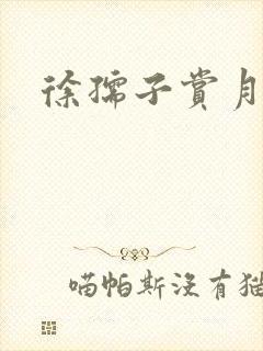 徐孺子赏月封面