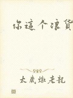 你这个浪货封面