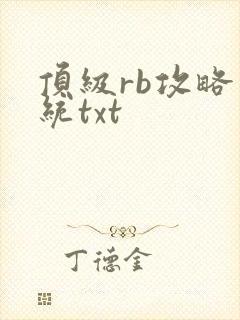 顶级rb攻略系统txt