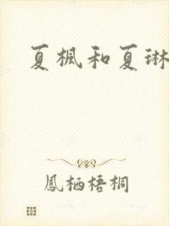 夏枫和夏琳
