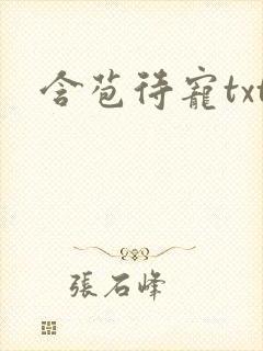 含苞待宠txt封面