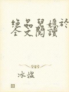 绝品儿媳于素欣全文阅读封面