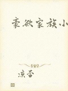豪欲家族小说封面