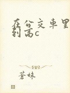 在公交车里c弄到高c封面