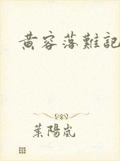 黄容落难记封面