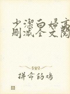 少洁白妇高义无删减全文阅读