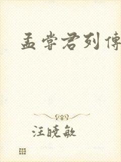 孟尝君列传封面