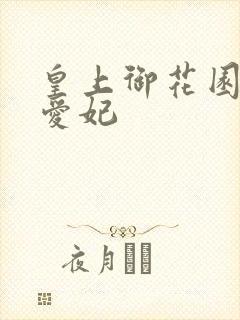 皇上御花园中要爱妃