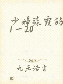 少妇苏霞的沉沦1一20