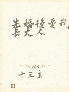 先婚后爱我的市长大人