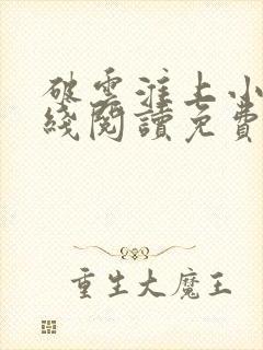 破云淮上小说在线阅读免费封面