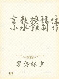 言教授稳住肉馅小水饺制作方法小说封面