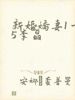 新婚娇妻1一25李晶