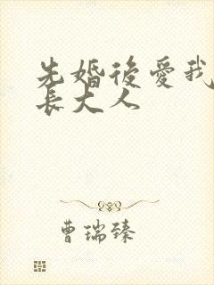 先婚后爱我的市长大人