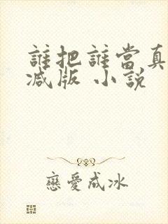 谁把谁当真未删减版 小说