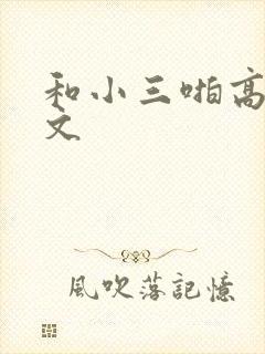 和小三啪高辣h文