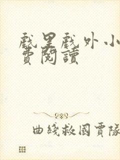 戏里戏外小说免费阅读封面