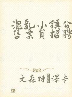 混乱小镇公交车售票员招聘条件封面