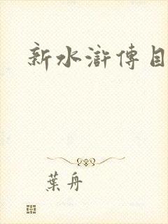 新水浒传目录