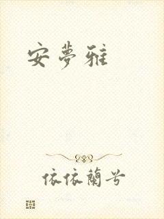 安梦雅封面